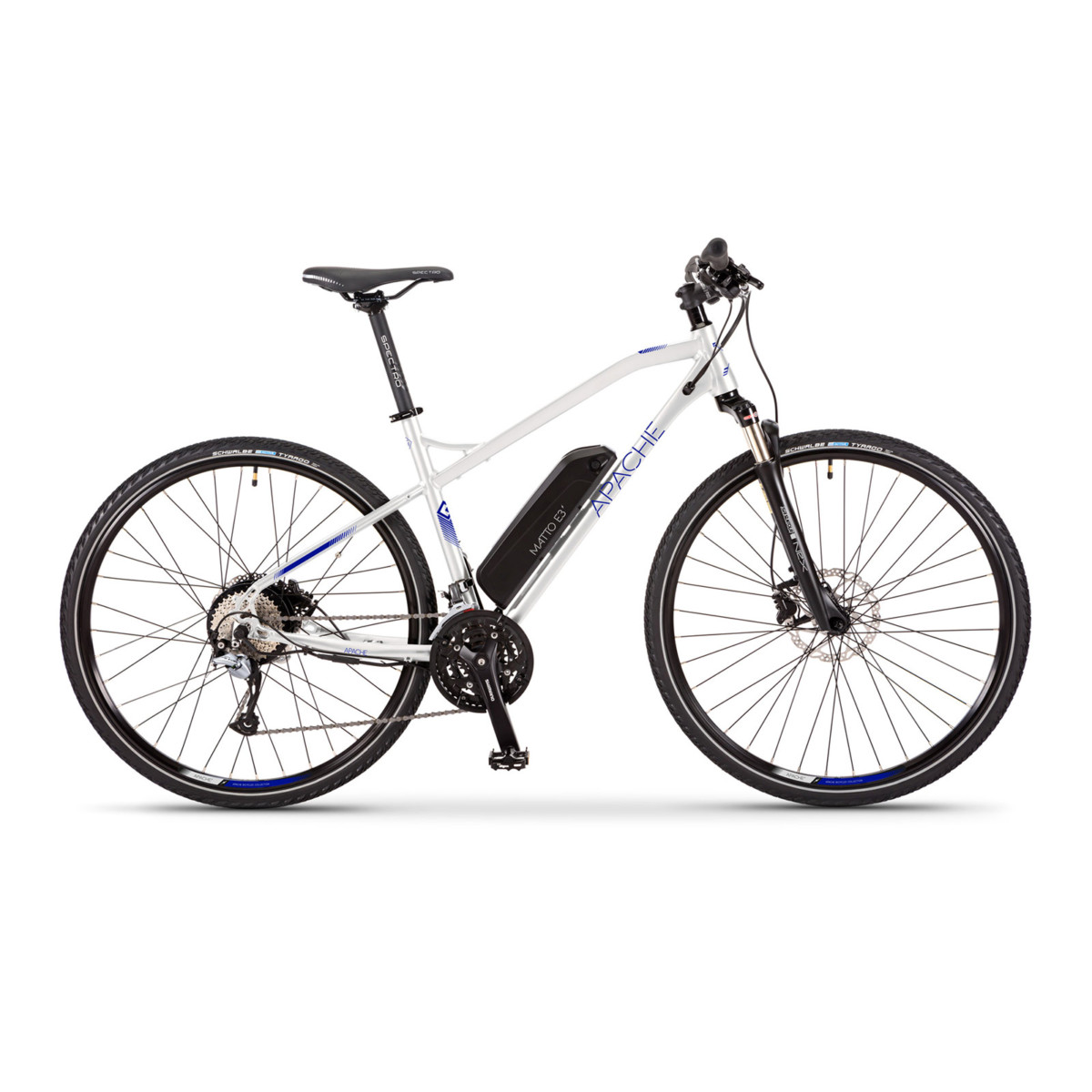 apache ebike matto lady e3 srebrni