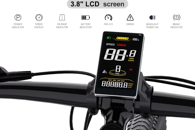 LCD display SW2-M58 Uart za Bafang motore